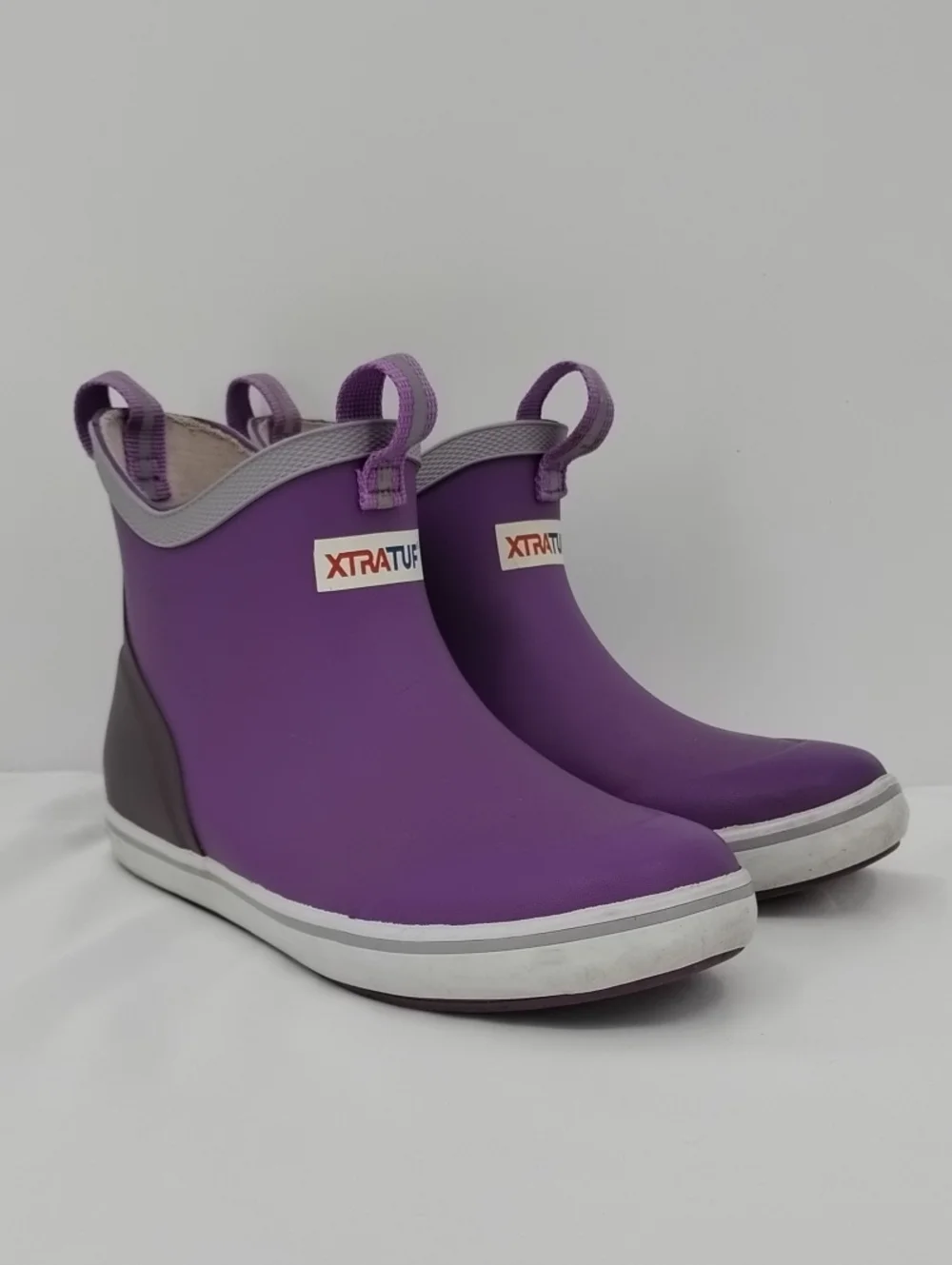 Xtratuf Girls Purple Waterproof Ankle Rain Boots